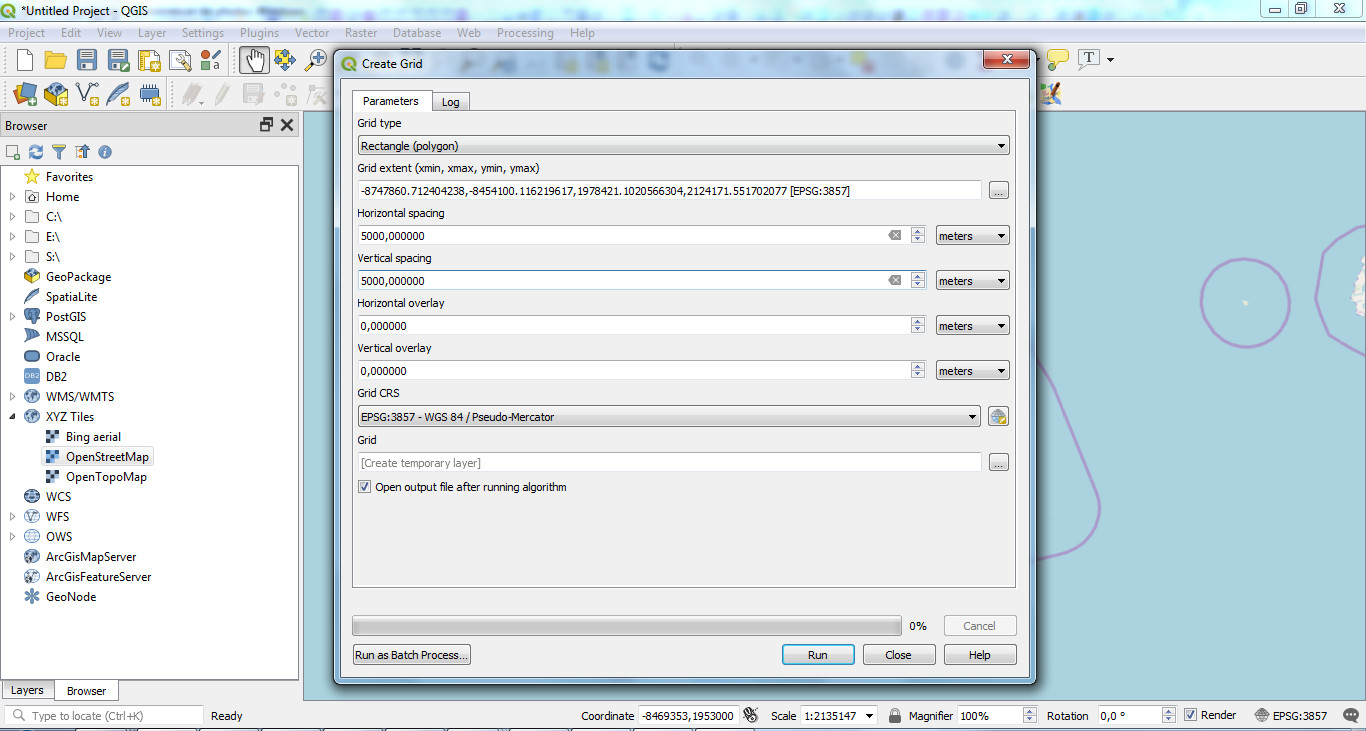 QGIS create grid